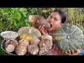 Cooking Pumpkin & Taro Tubers Yummy Dessert Recipe - My Habit to Make Dessert in my Homeland