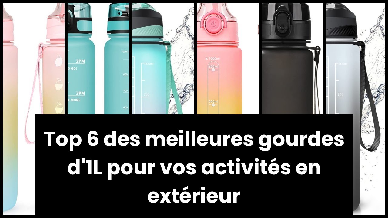 HASAGEI Gourde Sport 1l Bouteille d'eau de 1 Litre Avec Couvercle