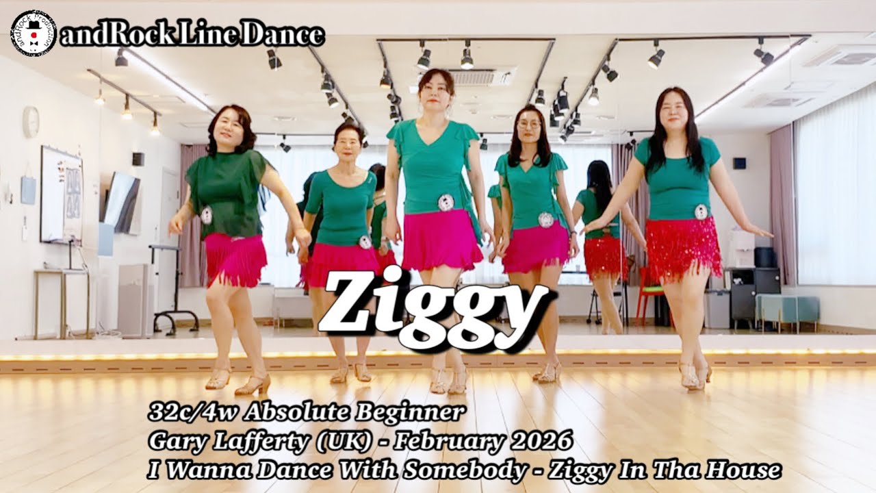Ziggy Line Dance(Absolute Beginner) - Demo / 앤드락라인댄스 / 민라인댄스코리아고양일산지부