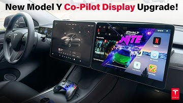 New Tesla Model Y Co-Pilot Entertainment Display Upgrade! #tesla