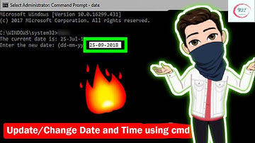 How to change/update Time and Date using Command Prompt? 🔥 | Time setting using cmd 🔥