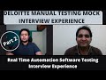 Deloitte Software Testing Interview Experience | Real Time Interview Questions & Answers (Part 2)