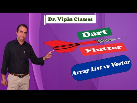 #23 List vs Array vs Vector in Dart Flutter | Dr. Vipin Classes