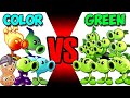 Team GREEN PEA vs COLOR PEA - Who Will Win? - PvZ 2 Team Plant Vs Team Plant