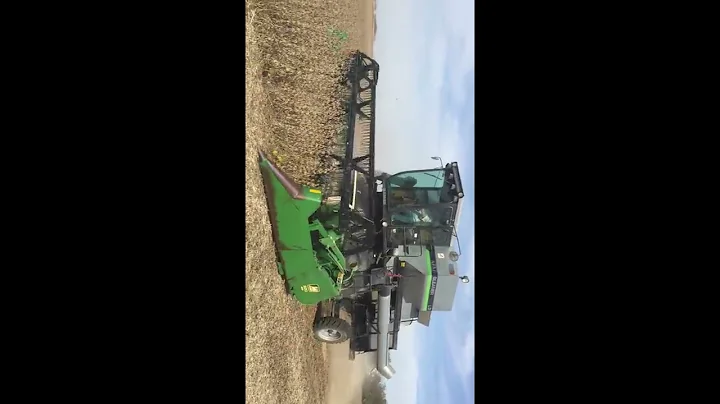 Gleaner L3 combining soybeans at Stroda Farms in 2016