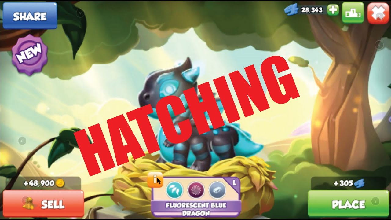 FLUORESCENT BLUE DRAGON | Dragon Mania Legends | Game Surge