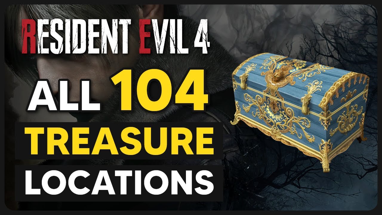 Resident Evil 4 Remake ALL 104 Treasure Locations (VILLAGE CASTLE