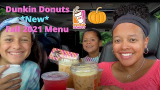 REVIEW: Trying Dunkin Donuts Fall 2021 Drinks!! Including the *NEW* Pumpkin Cream Cold Brew