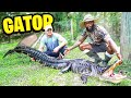 Catch & Cook GIANT ALLIGATORS In The Swamp!