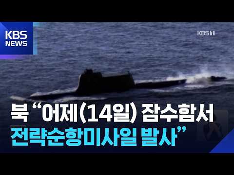 North Korea: "Test-fired 2 Types of Submarine-Launched Strategic Cruise Missiles in the East Sea ...