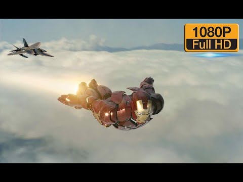 Demir Adam | Iron Man vs F-22 Raptors | Dog Fight Sahnesi | 1080p Full ' HD