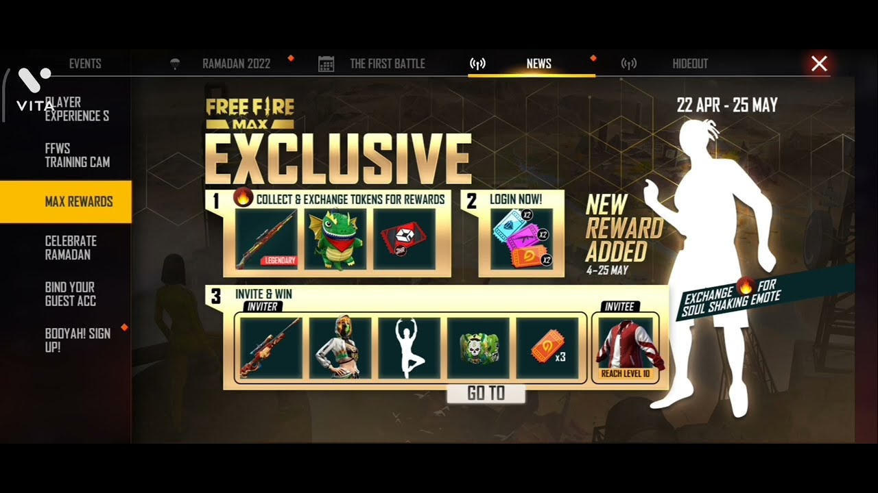 HOW TO COMPLETE FREE FIRE MAX EXCLUSIVE INVITE & WIN REWARDS|FREE FIRE MAX NEW EVENT/ANGELIC TSHIRT
