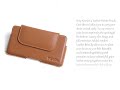 PDair Sony Xperia C4 Leather Holster Pouch Case (Brown)