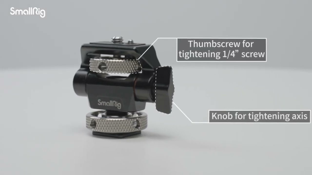 SmallRig 2905 Swivel and Tilt Adjustable Monitor Mount Cold Shoe Mount