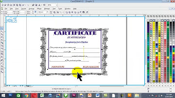 Create a Professional Certificate in CorelDRAW Coreldraw Tutorial