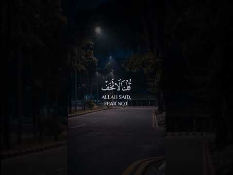 ف أ و ج س ف ي ن ف س ه خ يف ة م وس ى ق ل ن ا لا ت خ ف إ ن ك أ ن ت الأ ع ل ى