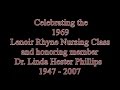 Lenoir Rhyne Nursing Class of 1969 Honoring Dr. Linda Hester Phillips