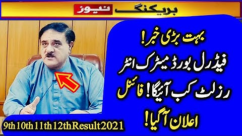 Federal Board matric & intermediate result 2021 -FBISE matric result 2021 -intermediate result FBISE
