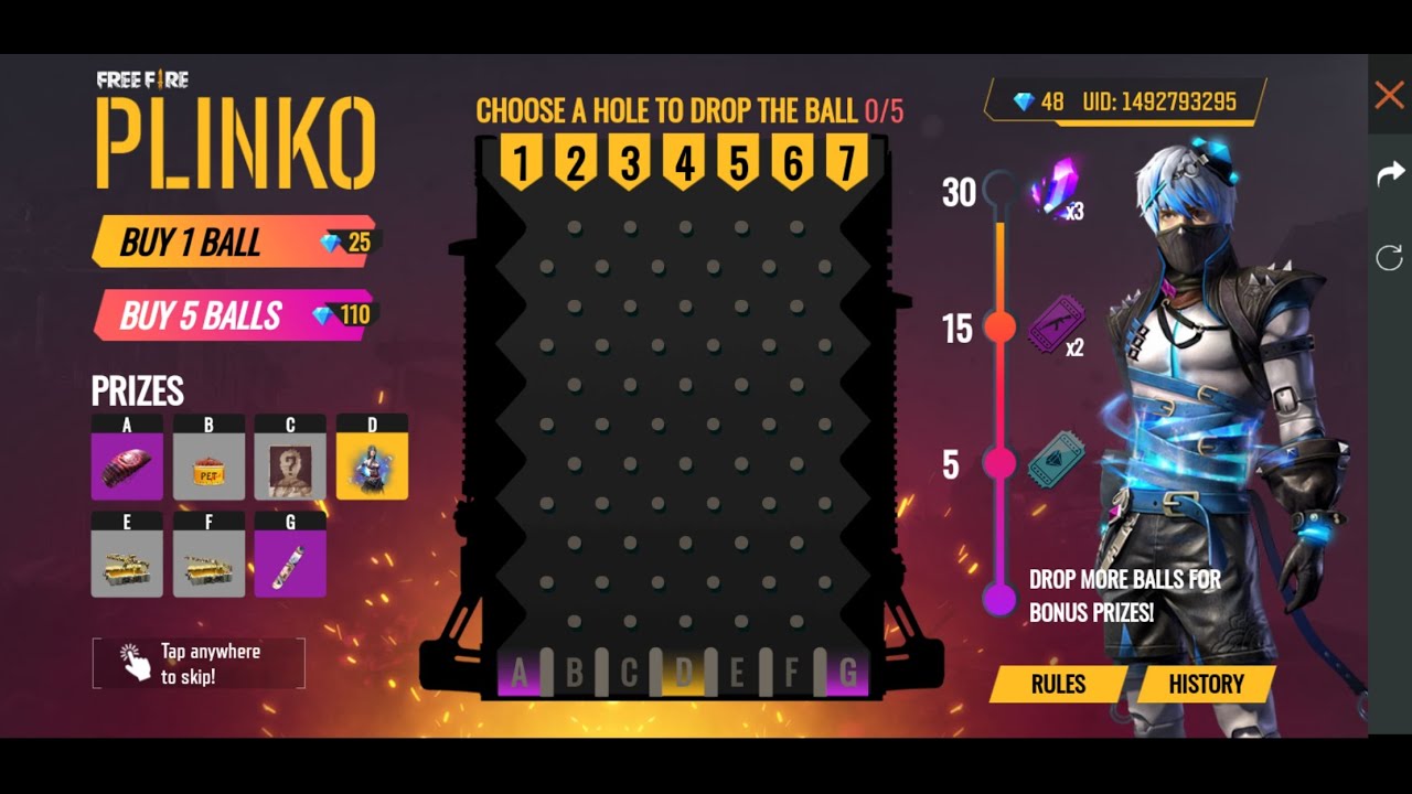 Free fire plinko Event ARCTIC BLUE BUNDLE FF EVENT😜😜😜😜😜😜 - YouTube