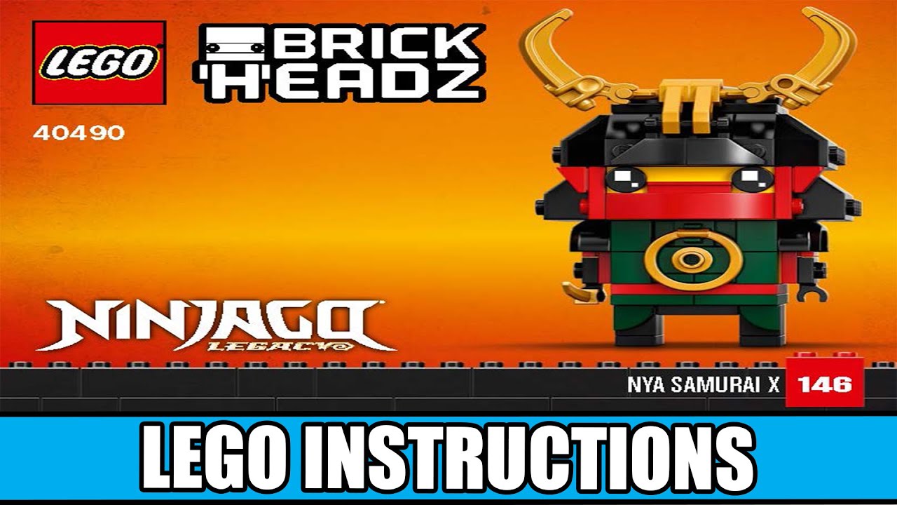 Lego Instructions | BrickHeadz Ninjago | 40490 | Ninjago 10th