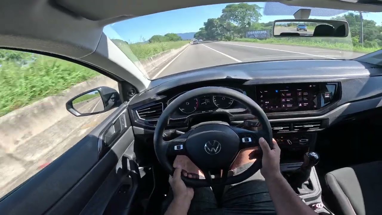 2025 DIRIGINDO EM UM DIA DE SOL [4K] POLO TRACK - POV Drive (Binaural Audio)