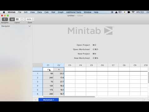 Minitab 19: Creating a Scatterplot - YouTube