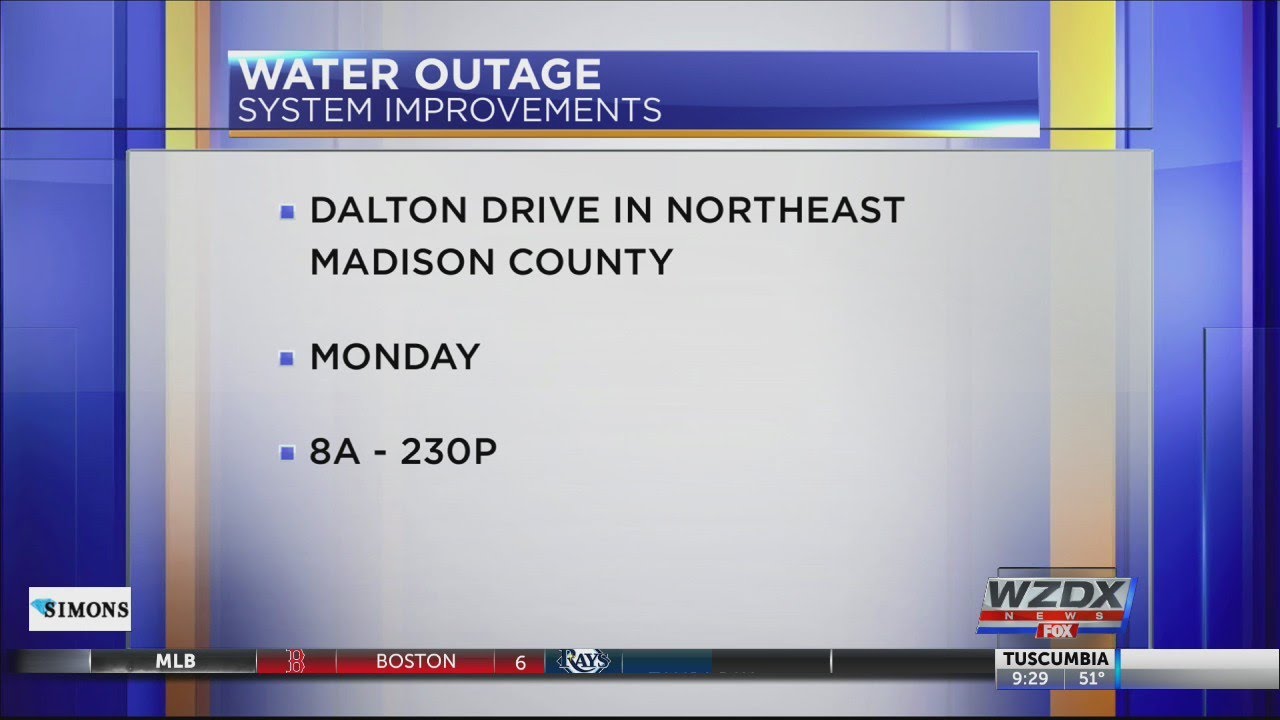 Scheduled Water Outage In Madison County YouTube scheduled-water-outage-in-madison-county-youtube