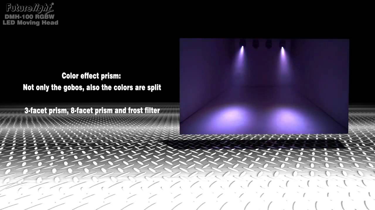 Futurelight DMH 100 High performance 100 Watt COB Moving Head with quad color LED