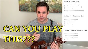 Tutorial for Advanced Ukulele Fingerstyle/ Fingerpicking Pattern w/ TAB