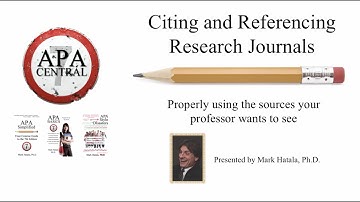 APA Style 7th Edition - Citing and Referencing Research Journals - APA Simplified