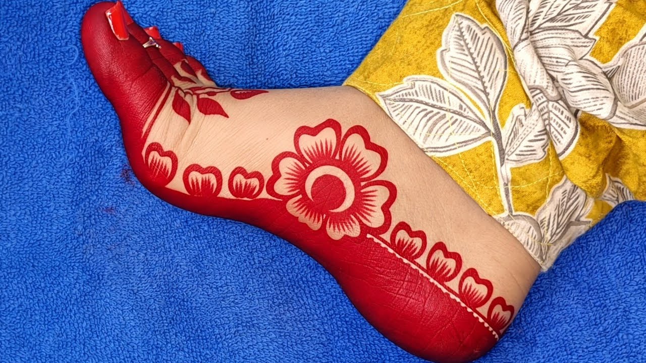 Easy Aalta Design for Hands | Step by Step Tutorial | latest mahawar design 