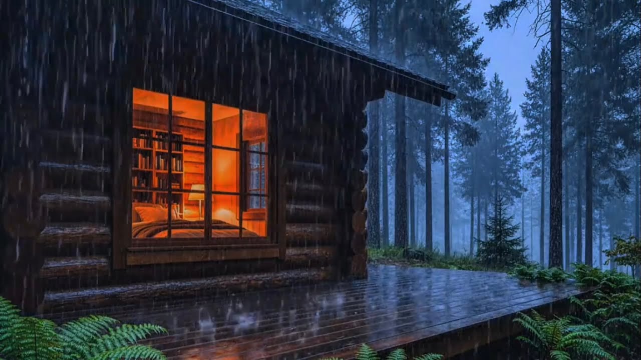 Heavy Rain Sounds For Sleeping  - Fall Asleep Instantly With Rain Sounds for Deep sleep.
