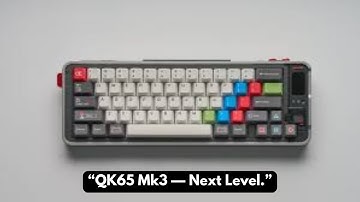 Qwertykeys QK65 Mk3: het retro gamingtoetsenbord met smart display voor $ 199!