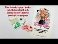 How to make a paper shaker #tutorial #papercraft #scrapdivadesigns @ScrapDiva29 #howtomake #xmas