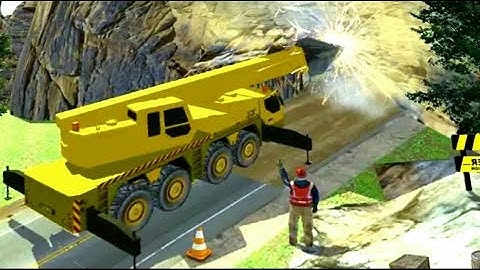 Tunnel Boring Machine Simulator - New Off-Road Construction Site - Crane simulator -Android Gameplay