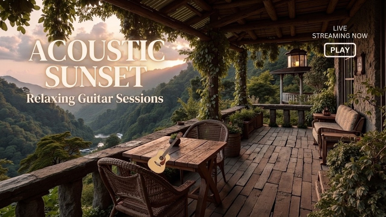 Soft Guitar Music - Scenic Sunset Horizons | Peaceful Melodies for Quiet Moments