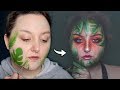 LEAFY GLAM CREATIVE MAKEUP TRANSFORMATION