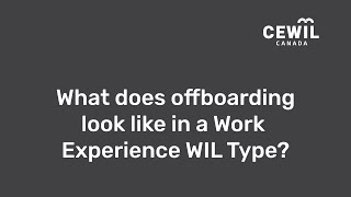 Work Experience - Benefits of Work Experience & Next Steps