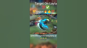 😹Argus🔥👍💯 Target on Layla💯✅.. #shortsreels2025  #argus  #mlbb