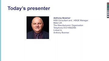 28.05.20 COVID-19 return to work, Health & Safety update delivered by Anthony Bowmer