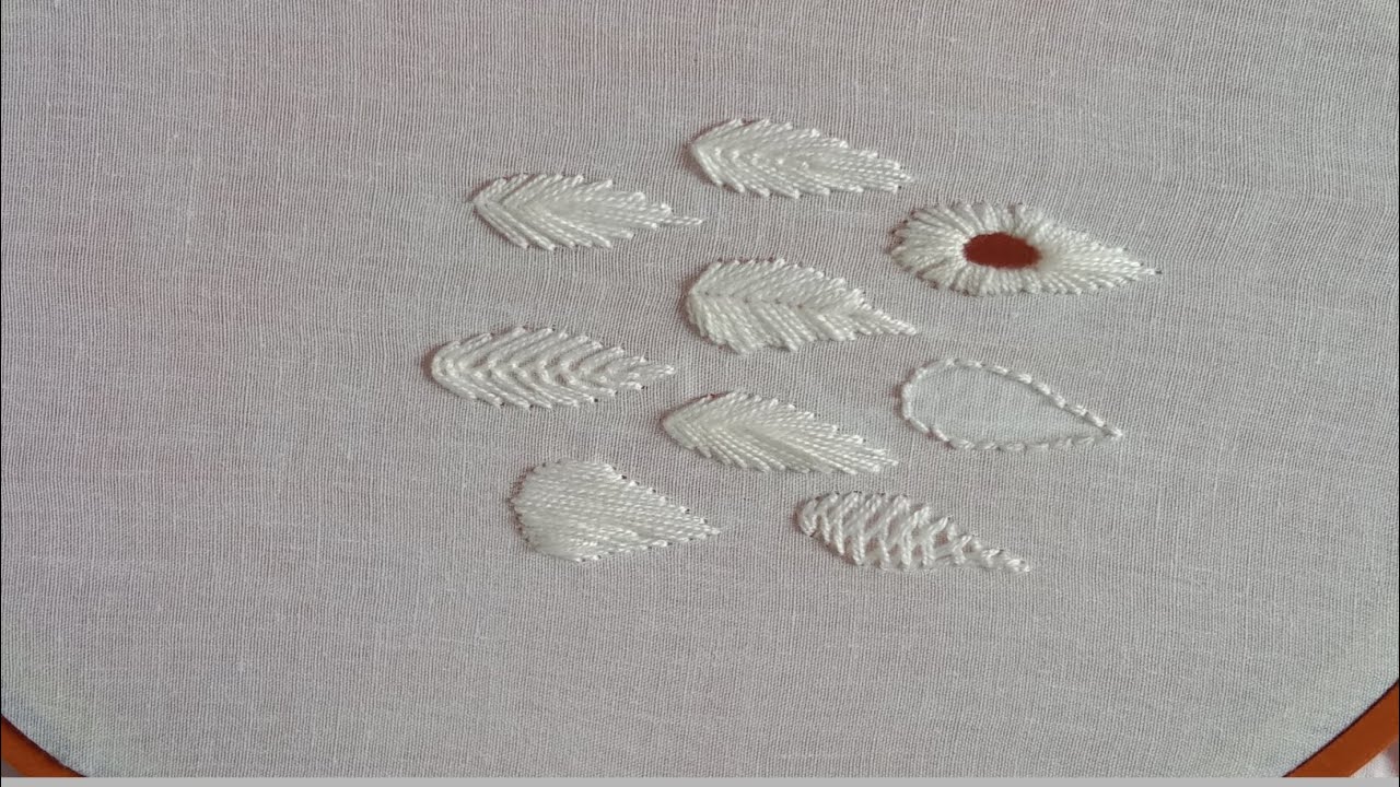 Lacknow chikankari hand embroidery tutorial || Part - 12 ||  লাখনৌ চিকেনকারি ডিজাইন #handembroideey 