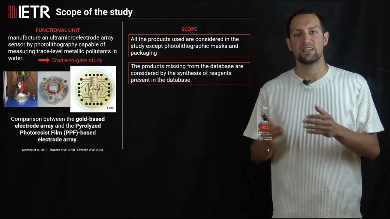 Life Cycle Assessment of an ultramicroelectrode array sensor for trace metal measurement in water