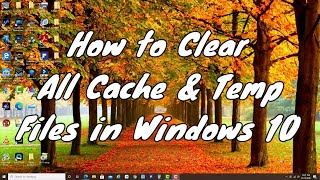 How to Delete All Cache & Temp Files in Win 10 by Woopnik 652 views 3 years ago 11 minutes, 56 seconds