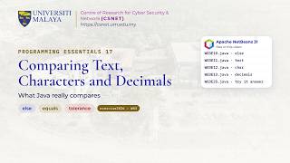 Comparing Text, Characters and Decimals in Java: equals and compareTo | Programming Essentials