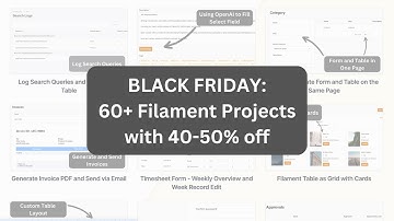 Black Friday 2024: 50% Off Filament Examples