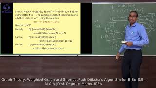 Mathematics - Graph Theory: Weighted Graph and Shortest Path Dijkstra's Algorithm Part - 2