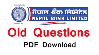 नेपाल बैंक लिमिटेड Old Question Collection