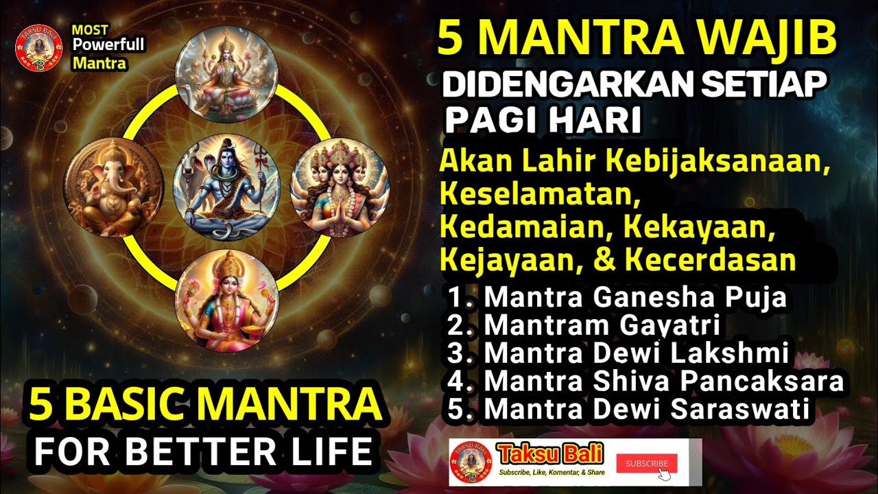 5 Mantra Wajib Didengarkan Setiap Pagi 🌅 Pembuka Rezeki, Penarik Energi Positif & Kesuksesan