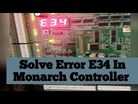 Solve Error E34 Monarch