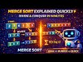 Merge Sort Explained Quickly ⚡ Divide & Conquer in Minutes (2026)